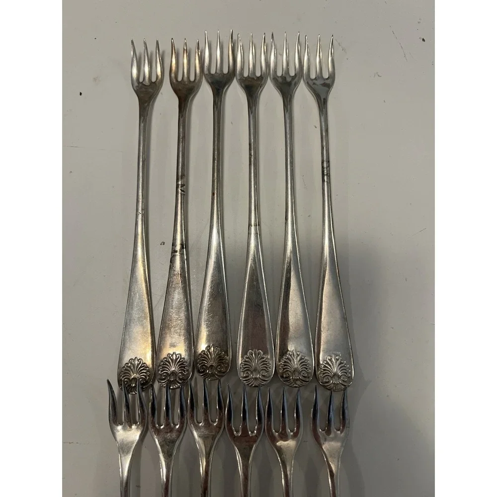 Vintage 1847 Rogers Bros A1 Set Of 12‎ Cocktail Forks Silver Plated